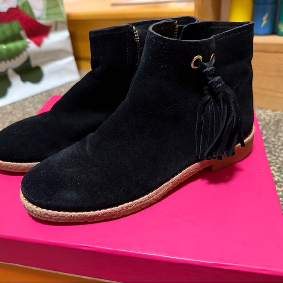 Kate Spade Black suede Ankle Booties - Picture 7 of 10